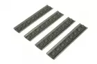 Set of 4 KEYMOD Rail Covers - Olive Drab