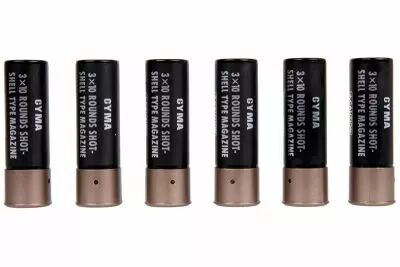Set of 6 Shell Magazines for 30 BBs for M870 Replicas