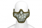 Steel Half Face Mask Death Head OD (Invader Ge