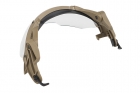Tactical helmet outer suspension flip goggles Tan