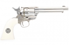 Umarex SAA .45 Co2 Metal Revolver Nickel Pearl- Cowboy Police
