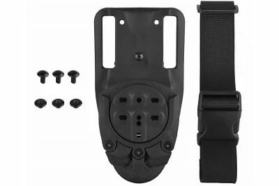 Universal 360-degree tactical holster adapter Wosport with belt attachment GB-ACC-22 Black