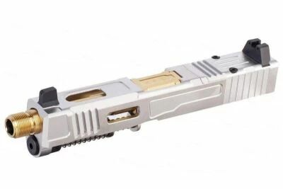 VFC Fowler Industries MKII G19 Gen 4 GBB Airsoft Complete Upper Slide (Stainless Steel)