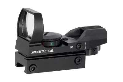 Vise point rouge mtal Reflex 4 rticules rouge / vert Lancer Tactical