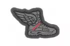 WINGED BOOTS GRIS ROUGE