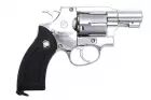 WinGun Airsoft Revolver CO2 733 (2 inch, Black Grip, 6mm Version) - Silver