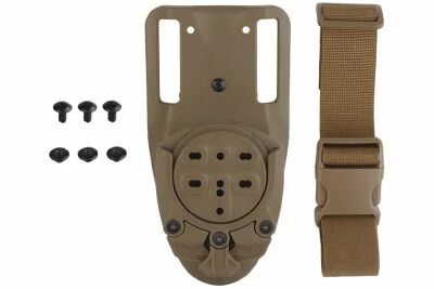 Wosport 360-degree universal tactical holster adapter with belt attachment GB-ACC-22 Tan