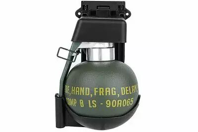 WOSPORT DUMMY M67 GRENADE SET WITH MOLLE MOUNT BLACK (WO-EX06B)